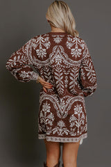 Next Chapter Floral Knit Sweater Mini Dress