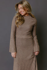 Street Style Ribbed Maxi Dress