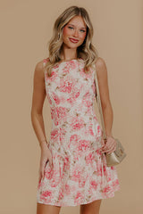 Sweet As Can Be Floral Eyelet Mini Dress