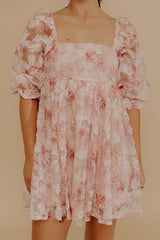Secret Garden Floral Sequin Mini Dress