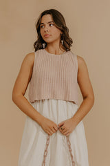 Sweet Intentions Mixed Media Midi Dress