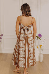 Boho Muse Midi Dress in Mocha