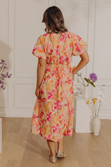 Hibiscus Daydream Floral Midi Dress