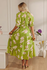 Bright Side Getaway Floral Midi Dress