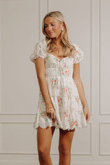 Garden Crush Floral Eyelet Mini Dress