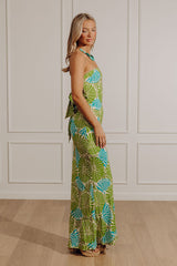 Bungalow Babe Linen-Blend Floral Maxi Dress