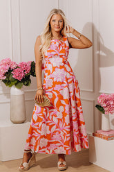 Petals and Plans Floral Midi Dress