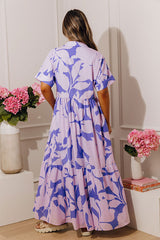 Lavender Fields Floral Maxi Dress
