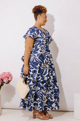 Bloom Belle Tiered Floral Maxi Dress Curves