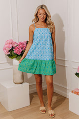 Carmel Air Embroidered Eyelet Mini Dress