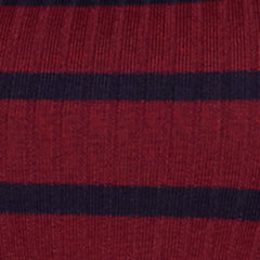 Rib Knit Striped Long Sleeve Sweater Dress