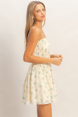 Madison Floral Shirred Mini Dress