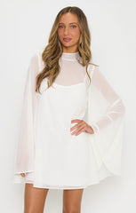 Katelyn Mini Dress ~ Wedding Cake Chiffon