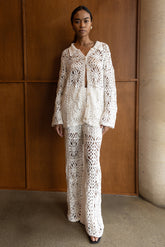 CROCHET BUTTON UP SHIRT