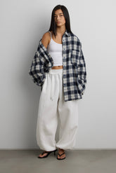 PLAID DISTRESSED VINTAGE SHIRT