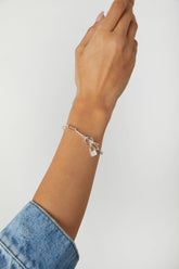 CHAIN BRACELET WITH LOCK PENDANT