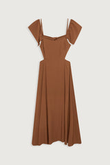 OFF SHOULDER MIDI DRESS
