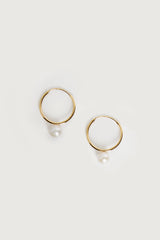 HOOP EARRING WITH GEMSTONE