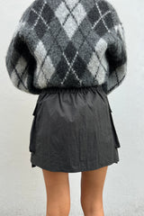MINI NYLON CARGO SKIRT