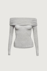 OFF THE SHOULDER FOLD-OVER TOP