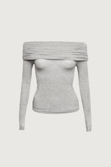 OFF THE SHOULDER FOLD-OVER TOP