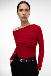 Off the Shoulder Ruched Top