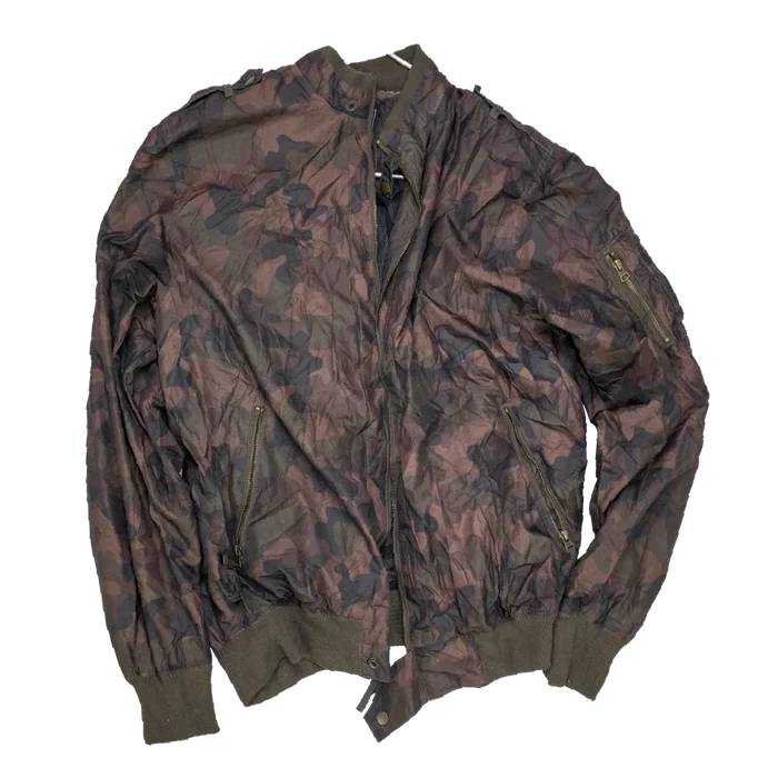 Alpha Industries Camo Lightweight Bomber Jacket - 2XLarge - Army & Outdoors - Flight Jackets