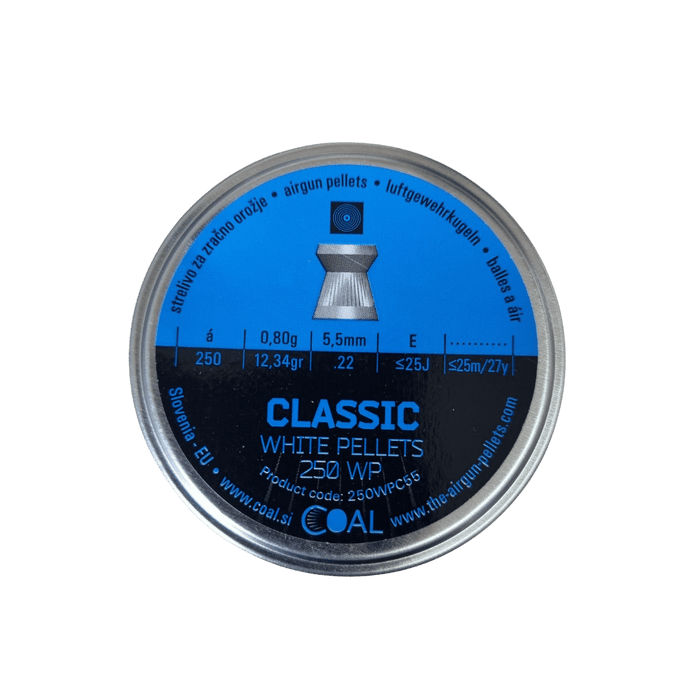 COAL Classic fladhagl, 250 stk, 5,5 mm (.22) Coal