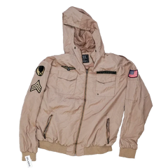 CSG Military Style Jacket with Patches - Large - Army & Outdoors - Field Jackets