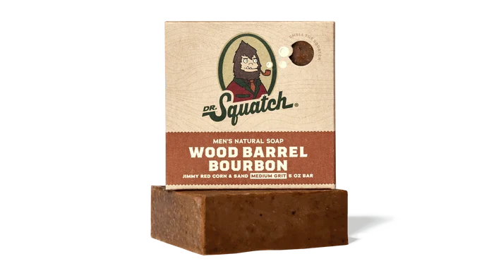 Dr. Squatch Wood Bourbon Barrel, Sæbeblok Dr. Squatch
