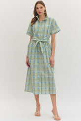 Celeste Botanical Midi Dress