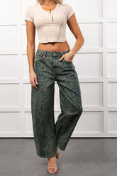 Boden Leopard Wide Leg ANWND Jeans (Denim)