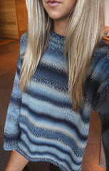 Canyon Tunic Sweater ~ Midnight Blue Knit