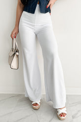 Boundless Ambition High Waist Pants (White)