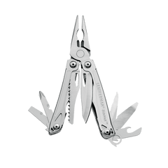 Leatherman Sidekick Multitool i rustfrit stål foldet, med nylonskede