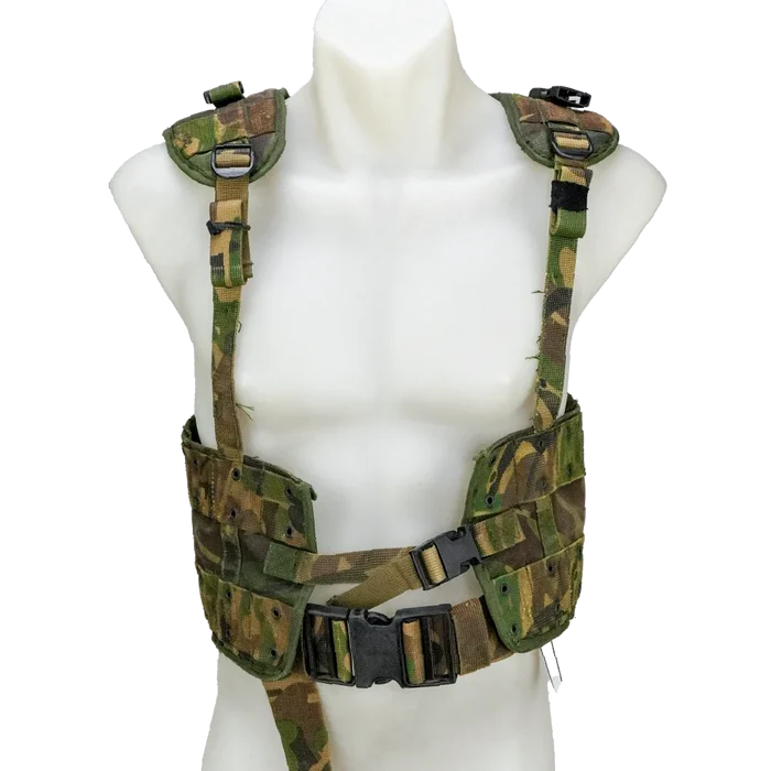 Modified Dutch DPM M93 Combat Vest - Large - Film Production Used - Combat Vests & Rigs