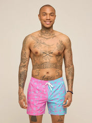 The Pacific Grids 5.5" (Classic Lined Swim Trunk) - Image 4 - Chubbies Shorts