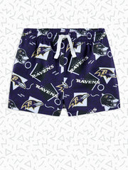 The Ravens Game Day Fit (Toddler Swim Trunk) - Image 1 - Chubbies Shorts