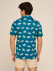 The Turtally Awesome (Performance Polo)- Green - Image 2 - Chubbies Shorts
