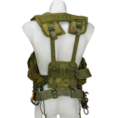 USGI 1st Gen Woodland Load Bearing Vest w/ Belt - Small - Film Production Used - Combat Vests & Rigs