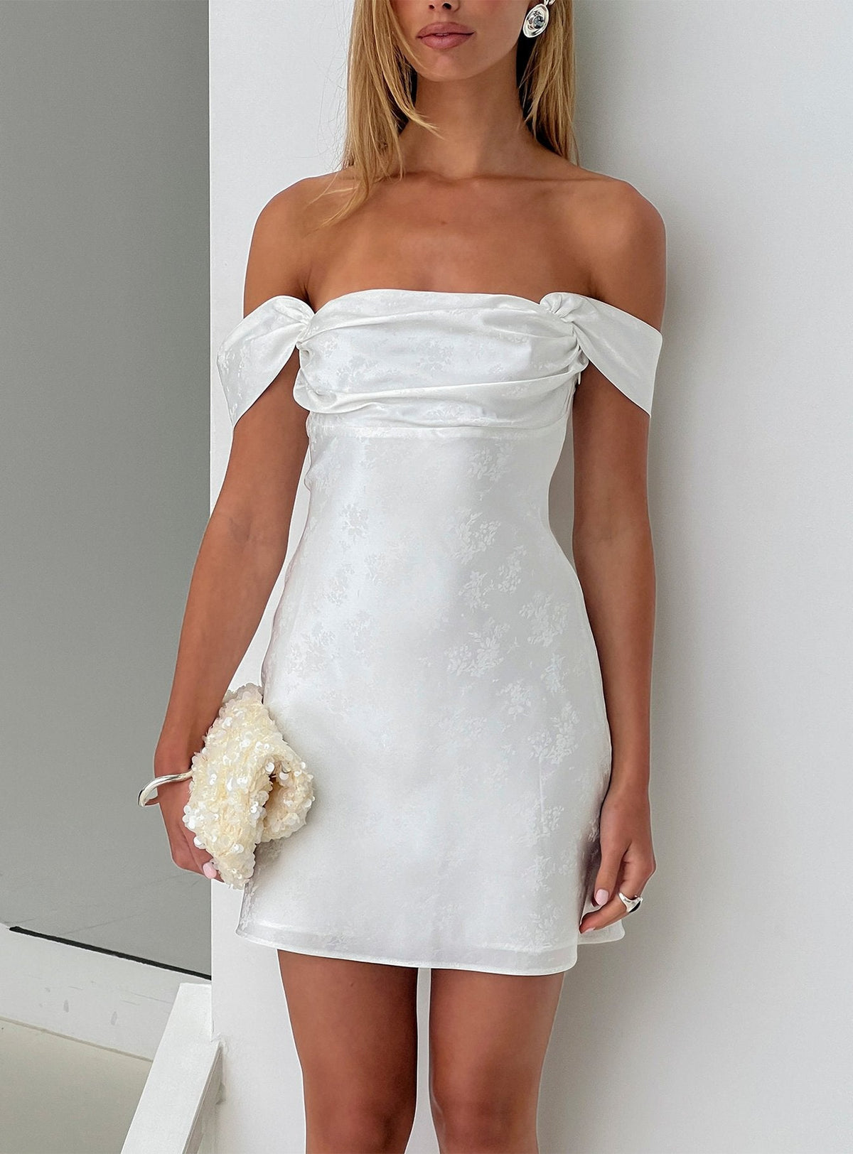 Zabbarra Mini Dress White Floral