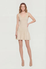 Cable Knit Scoop Neck Mini Skater Dress