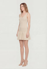 Cable Knit Scoop Neck Mini Skater Dress