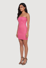 Rhinestone Mini Tube Dress