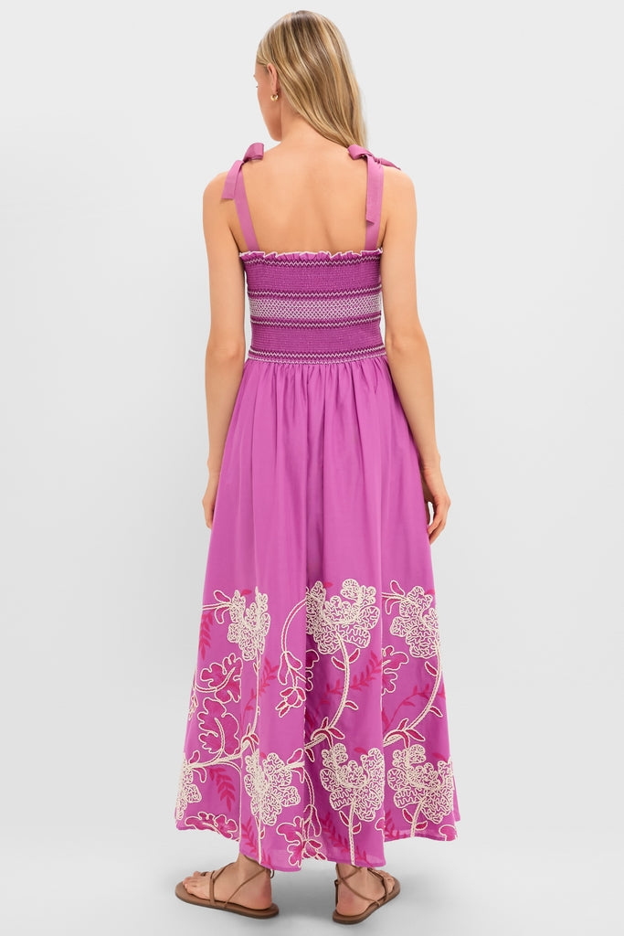 Hibiscus Embroidered Scarlett Sundress