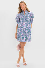 Lilac Ditsy Floral Mini Louisa Dress