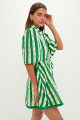 Green Gingham Cindy Mini Dress