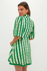 Green Gingham Cindy Mini Dress
