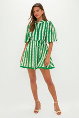 Green Gingham Cindy Mini Dress