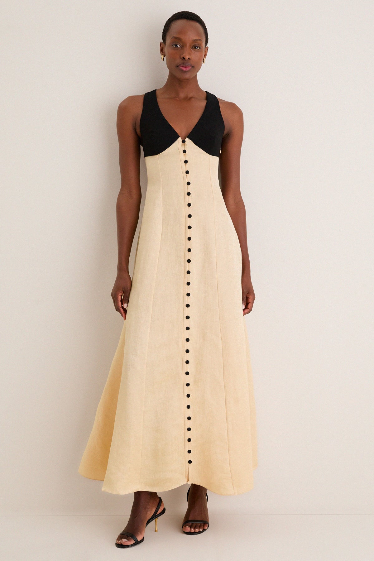 Buttercream Row Row Row Your Buttons Dress